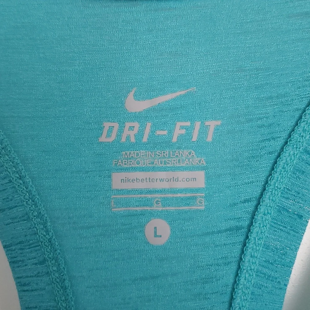 Nike Drifit Women's Teal Tank Top Sz L